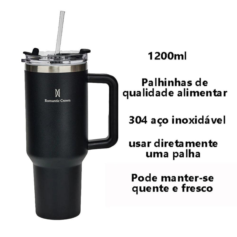 Garrafa Térmica de Aço Inoxidável – Isolamento Térmico de 6 a 12 Horas - Casareco