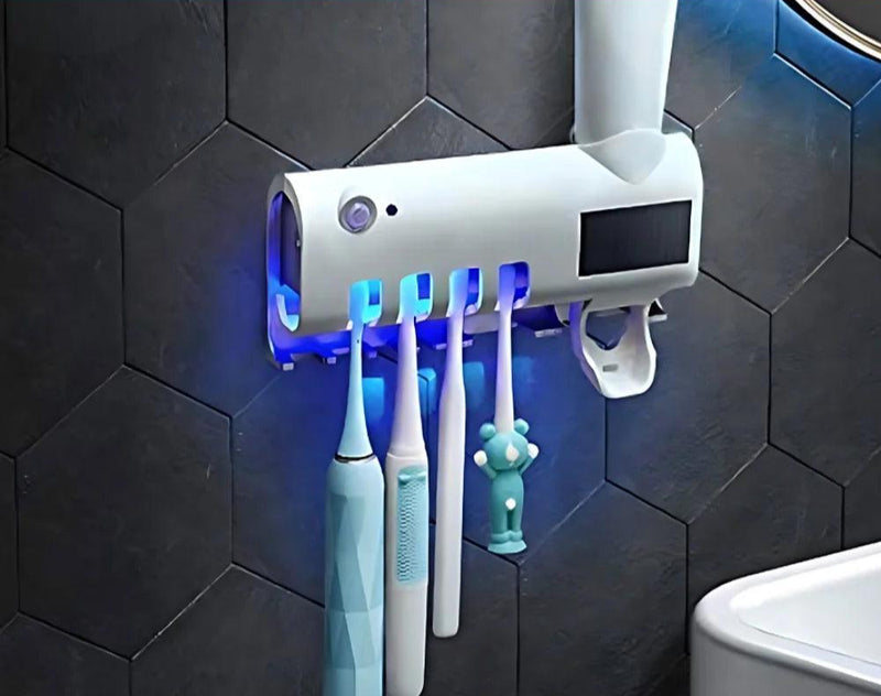 Esterilizador UV para Escovas de Dentes – Dispenser Inteligente com Carregamento Solar - Casareco