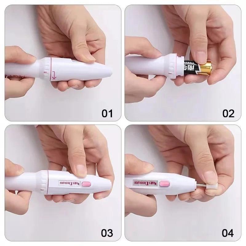 Lixa Unha Elétrica Manicure Profissional Sem Fio Pedicure - Casareco