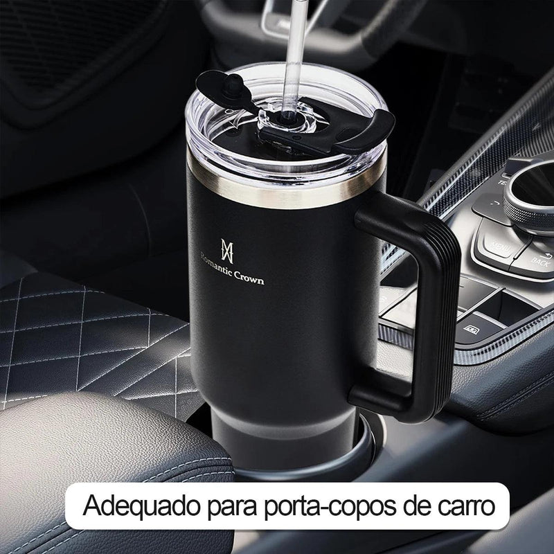 Garrafa Térmica de Aço Inoxidável – Isolamento Térmico de 6 a 12 Horas - Casareco