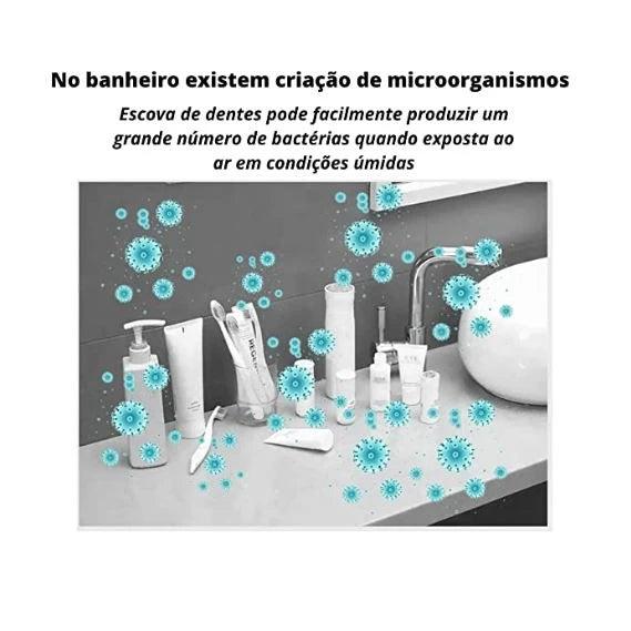 Esterilizador UV para Escovas de Dentes – Dispenser Inteligente com Carregamento Solar - Casareco