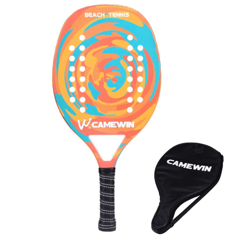 Raquete Beach Tennis Camewin Original Leve Fibra Carbono e Fibra
de vidro Raquete Profissional com capa protetora Lançamento - Casareco