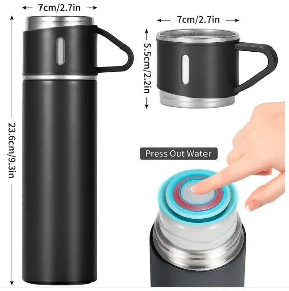 Conjunto Frascos a Vácuo em Aço Inox
