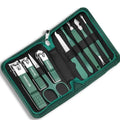 Kit Profissional de manicure e pedicure em aço inoxidável com estojo para viagem - Casareco