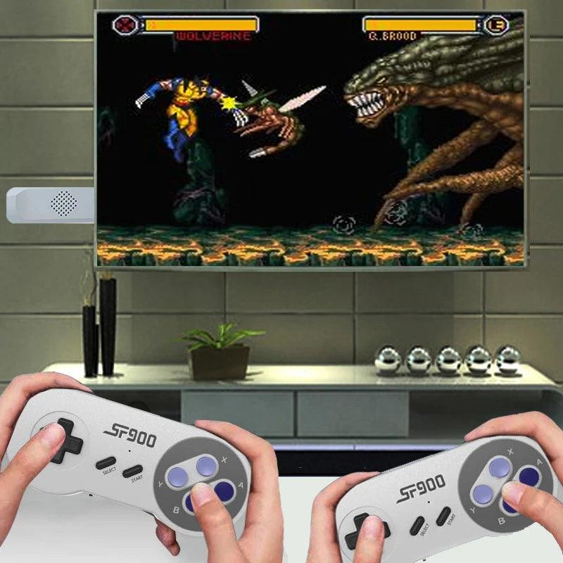 Retro Game Console SF900 2.4G Wireless ÚNICO NO BRASIL SEM DELAY - Casareco