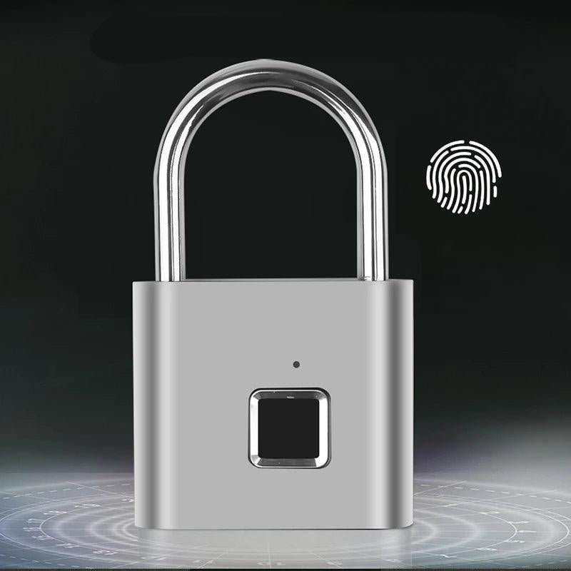 Cadeado USB recarregavel inteligente por impressão digital - Casareco