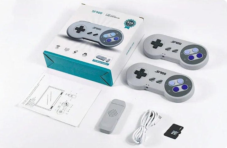 Retro Game Console SF900 2.4G Wireless ÚNICO NO BRASIL SEM DELAY - Casareco
