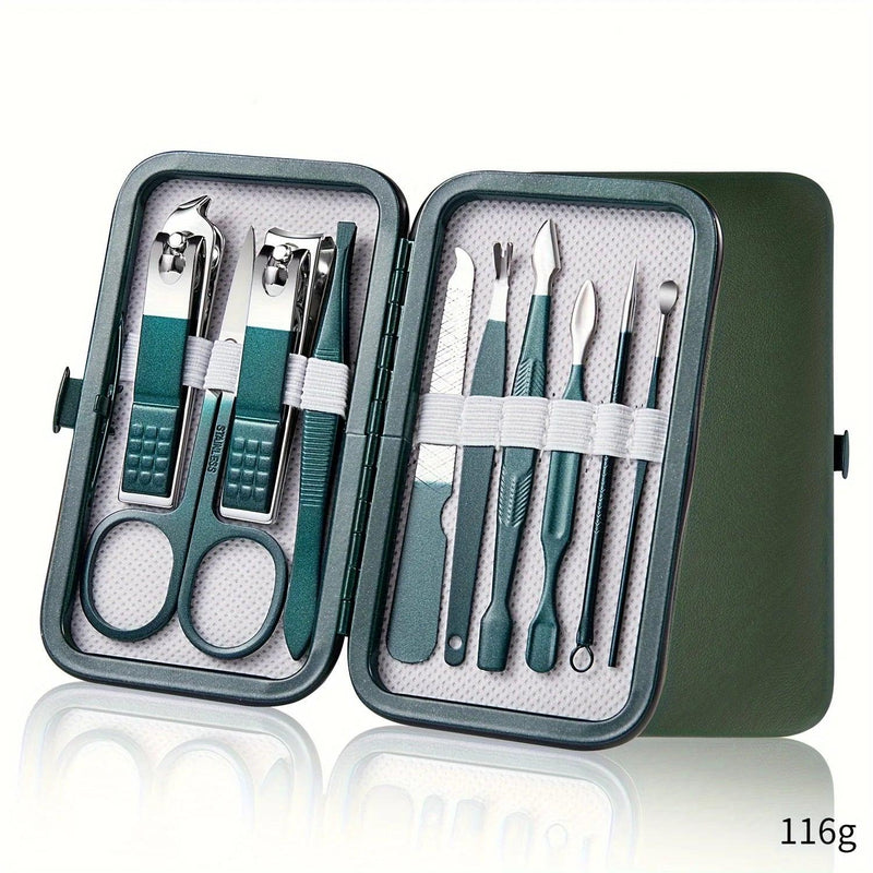 Kit de Cortadores e Acessórios para Unhas em Aço Inoxidável – Opções com 7, 10, 12 ou 18 Peças - Casareco