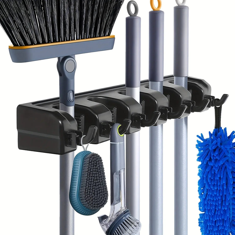 Suporte de parede vassoura, rodo, mop para parede