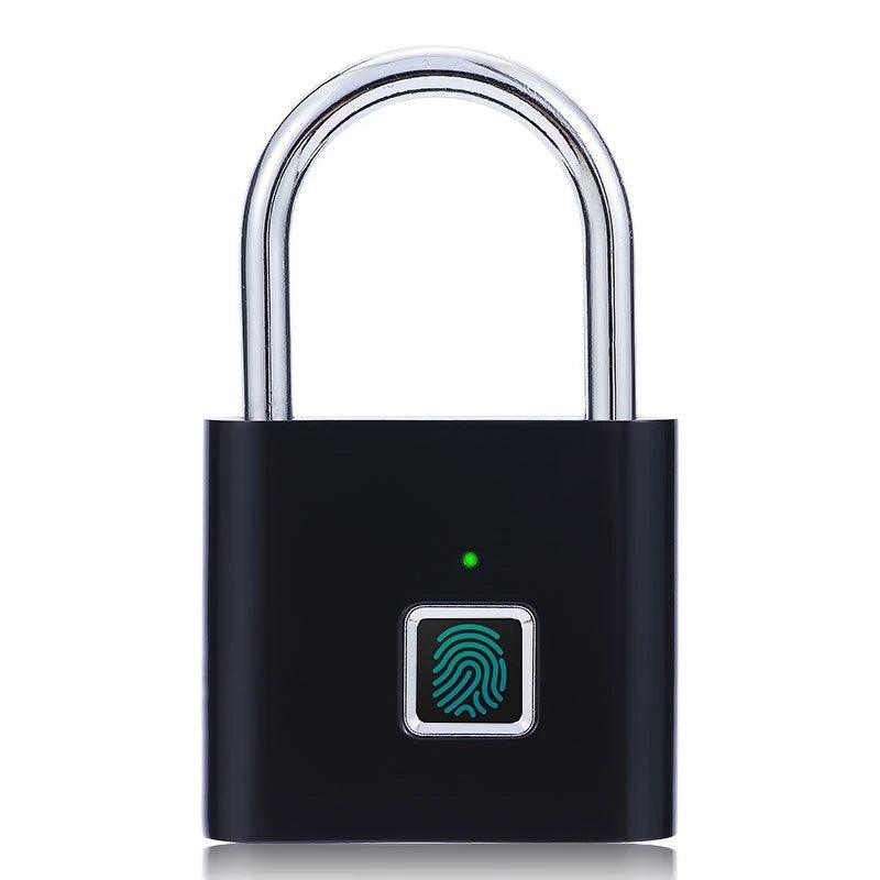 Cadeado USB recarregavel inteligente por impressão digital - Casareco