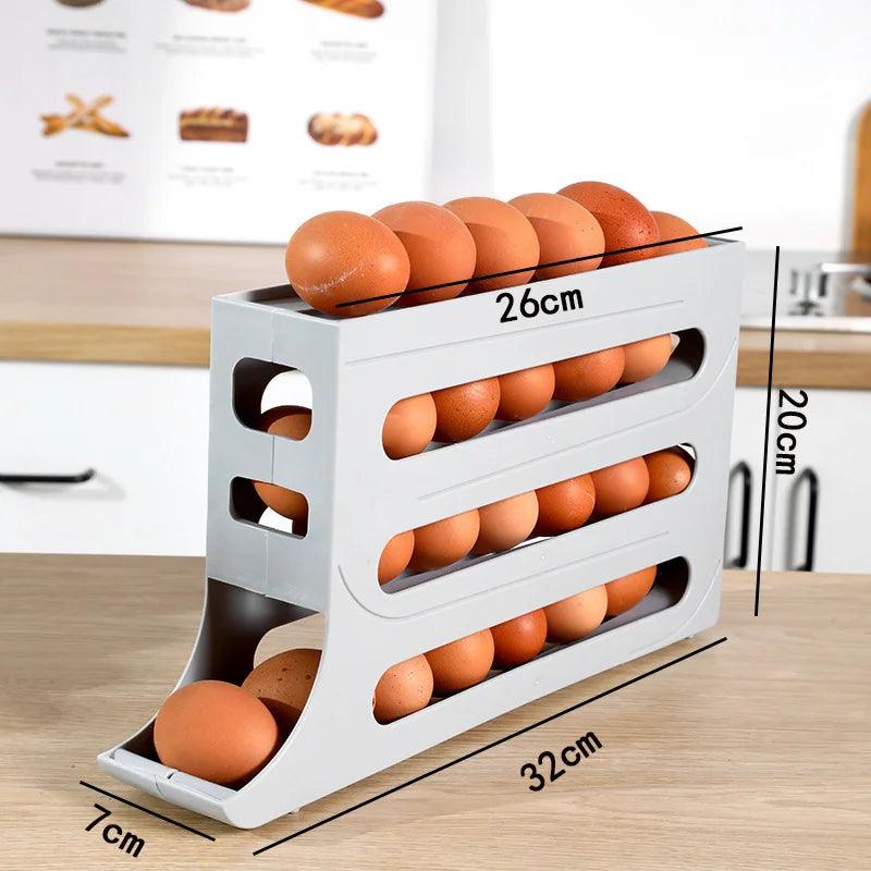 Dispensador automático de ovos para geladeira para até 30 ovos - Casareco