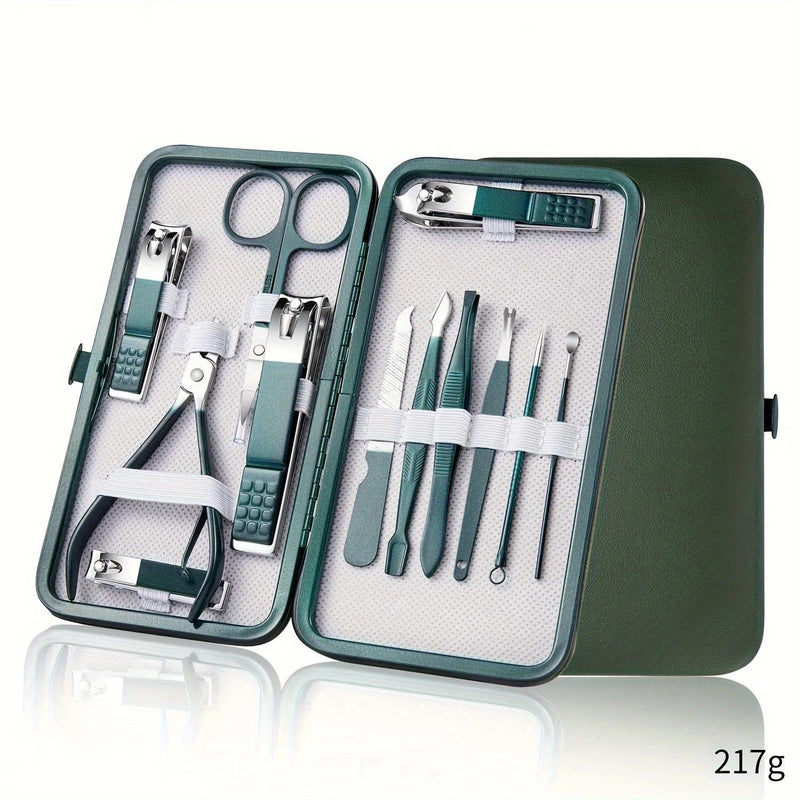 Kit de Cortadores e Acessórios para Unhas em Aço Inoxidável – Opções com 7, 10, 12 ou 18 Peças - Casareco