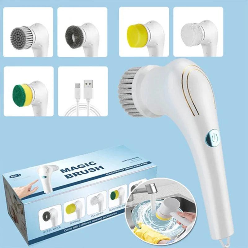 Magic Brush - Escova de Limpeza Elétrica 5 em 1﻿